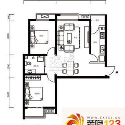 鼎旺国际社区户型图4号楼F1户型  ...