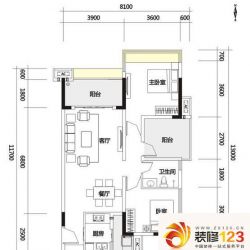 花样年别样城A3户型户型图 ...