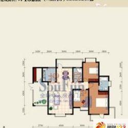 兴隆城市花园二期户型图3室2厅2 ...