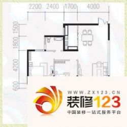 润鑫花园 2室 户型图