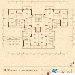 恒大雅苑户型图25栋2单元2-8层01 ...