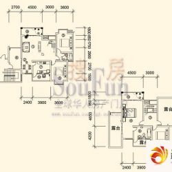 大兴星城户型图B郡跃层户型6 4室 ...