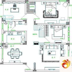 鼎好家银河湾花园户型图1-2 3室2 ...