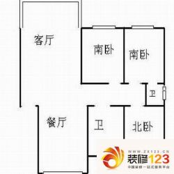 海棠花园 3室 户型图