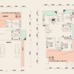 溪山御景户型图自在E户型 4室3厅 ...