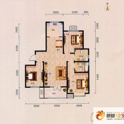 中建御邸世家户型图C7户型 3室2 ...