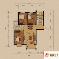 正通滦州一号户型图户型C1 3室2 ...