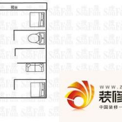 第一国际三期 2室 户型图 ...