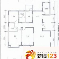 龙凤嘉园 4室 户型图