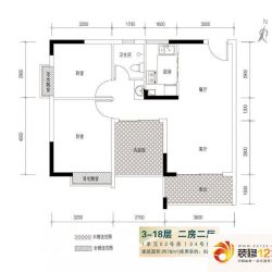 白云自在谷户型图4栋1单元02、04 ...