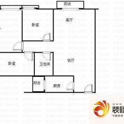 宏远沿河商住楼 3室 户型图 ...