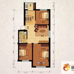 南山学府样板间户型图6号1单元1 ...