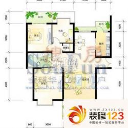 汤泉HOUSE户型图A户型奇数层 3室 ...