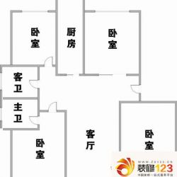 豪森茗家4室 户型图