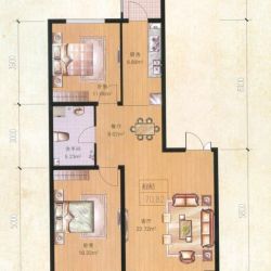 群力观江国际户型图13号楼户型 2.