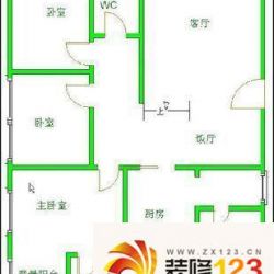 欧亚花园 3室户型图