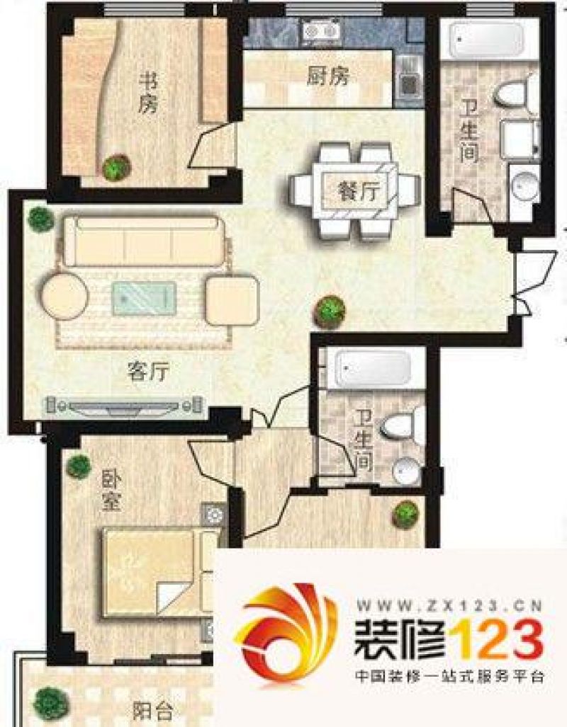 嘉兴禾城世纪花园禾城世纪花园户型图户型图4室2 .