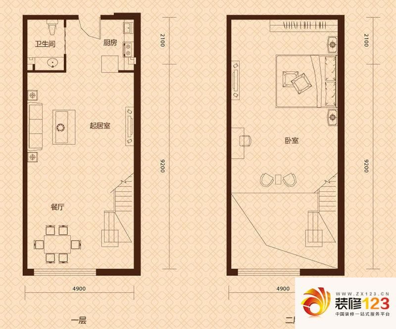 明翰国际户型图loft公寓b2户型图 .