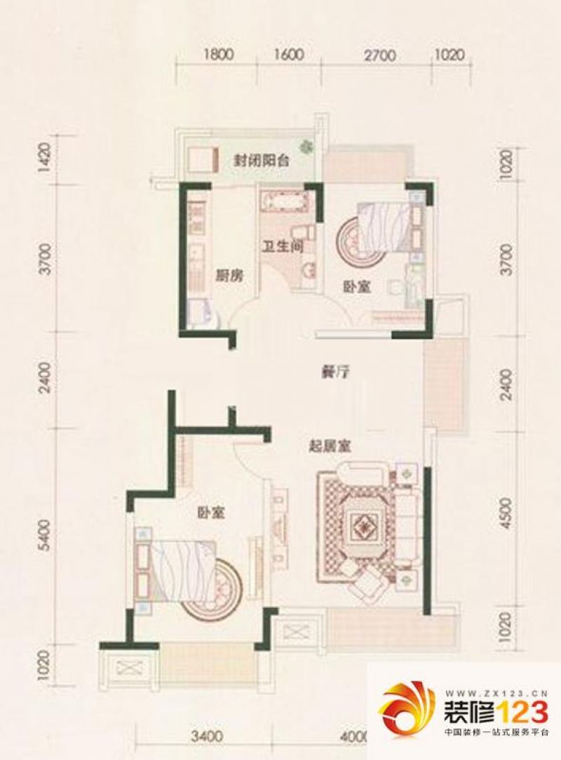 保利百合香湾户型图一期G户型图  ...