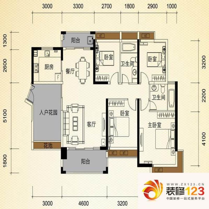 伟豪领御2栋5-04户型户型图 .