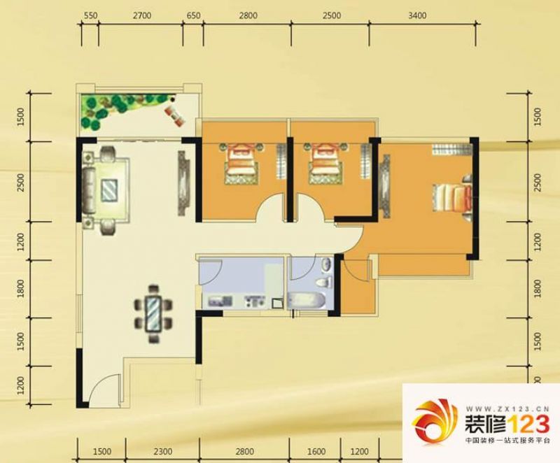 新园华府6户型户型图