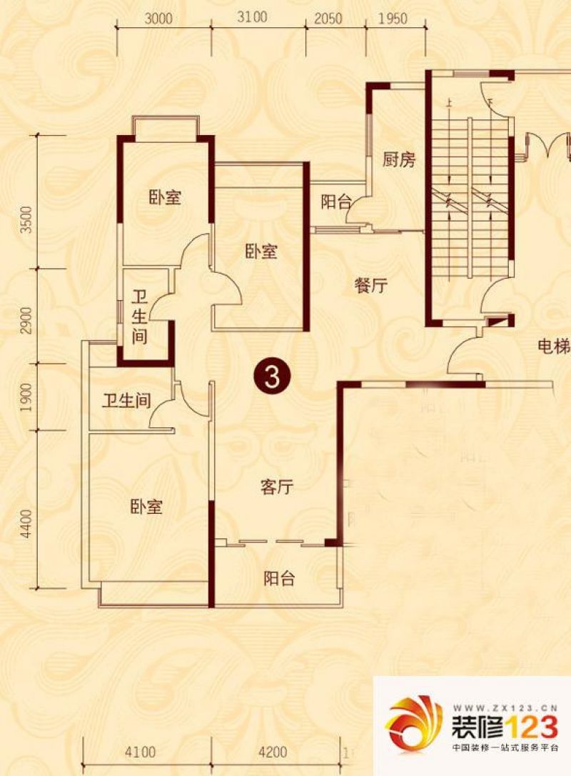 贵阳恒大城户型图11号楼2-32层3 ...