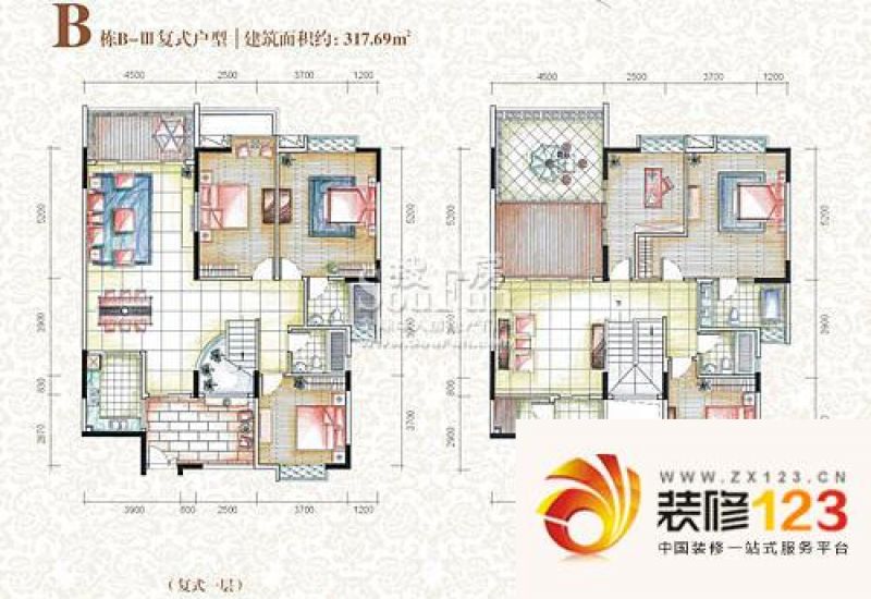 惠州金山湖国墅园金山湖国墅园二期a户型户型图.