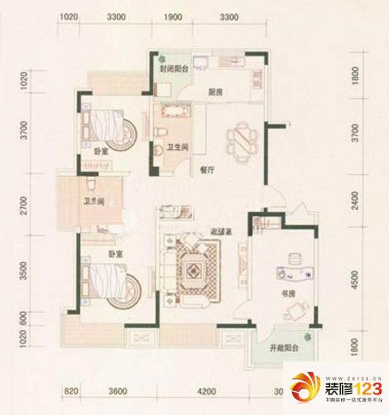 保利百合香湾户型图一期H户型图  ...