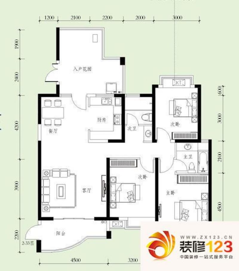 湘江世纪城悦江12#02户型户型图.