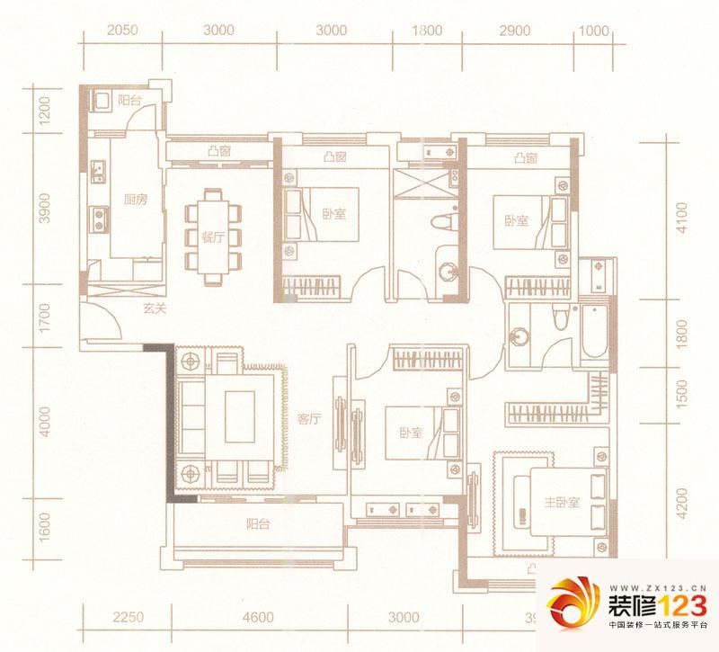 惠东国际新城户型图二期C1户型图 ...