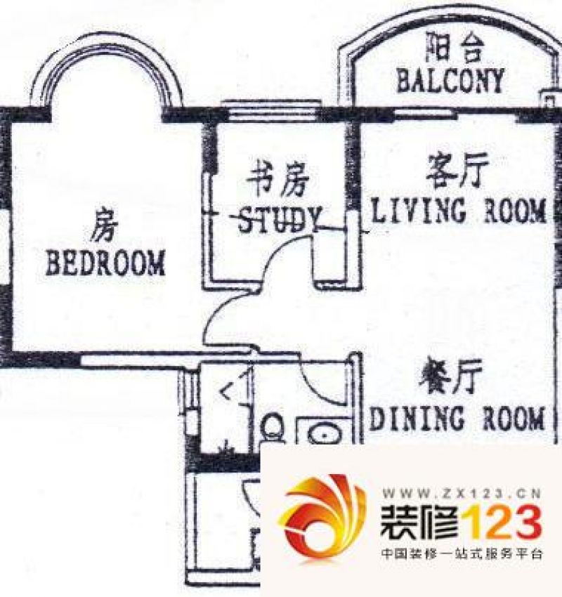 广州祈福新村倚湖湾祈福新村倚湖湾户型图2室2厅户型.