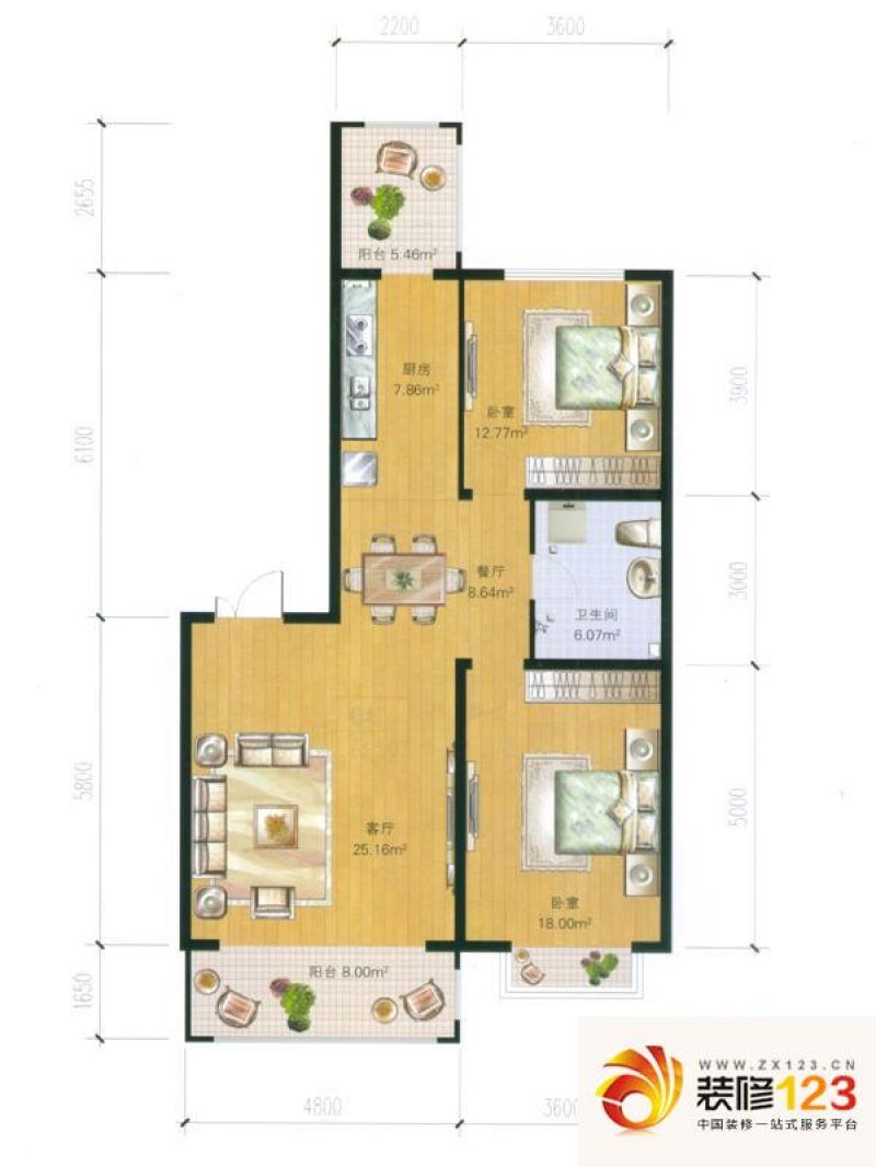 群力观江国际户型图27,28号楼b.