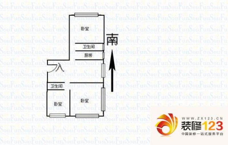 太原 省电建宿舍 户型图 ...