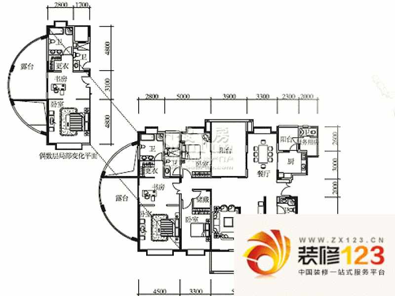 深圳东方盛世花园户型图17 .