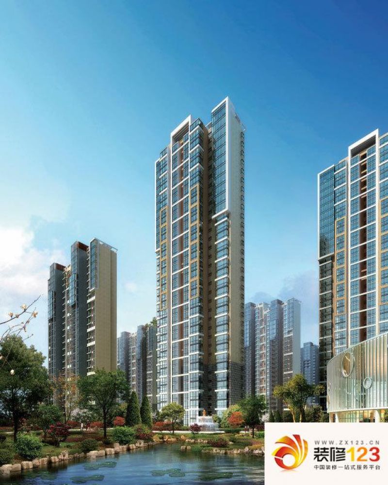 遵化浩友凤凰城浩友凤凰城外景图商业街鸟瞰图 .-我