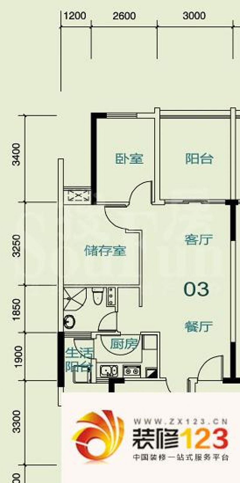 龙光峰景华庭户型图8栋b座2-18层.