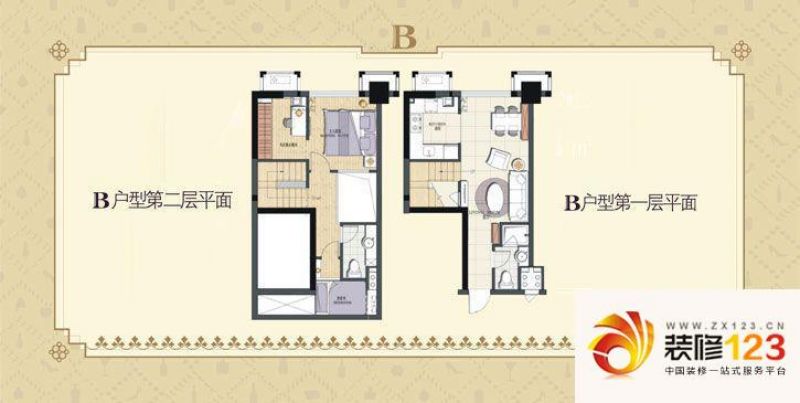 万兴公寓户型图3 4室2厅2卫1厨.