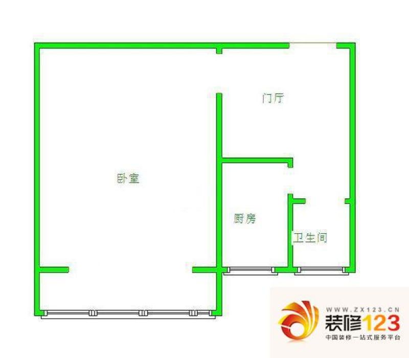 金鼎领秀户型图1居 1室1厅1卫1厨 ...