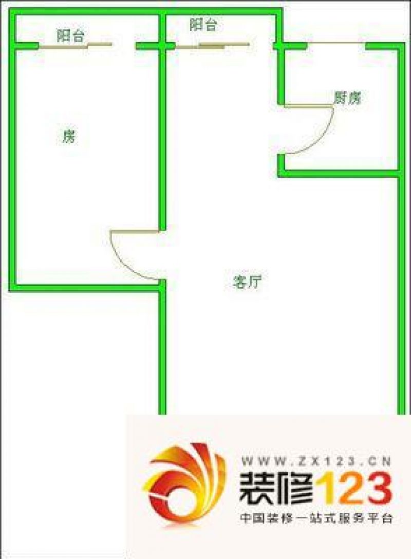 金色夏威夷户型图户型图 1室1厅1 .