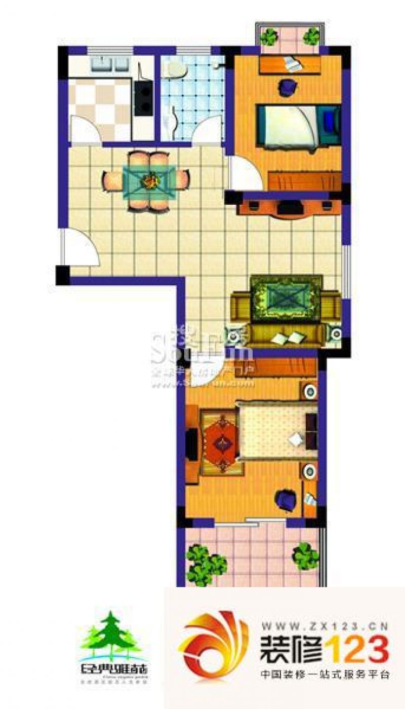 合肥经典雅苑经典雅苑户型图88.2-124.1o 3室2.