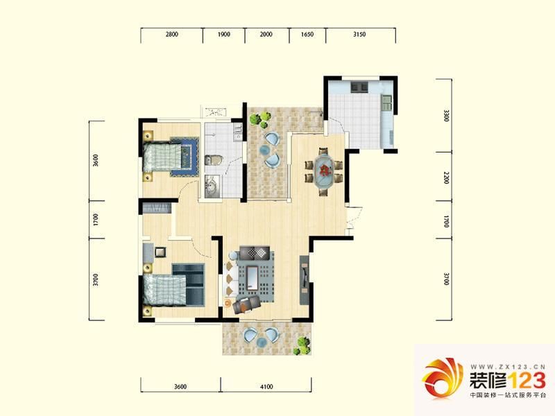 北环阳光B2户型户型图