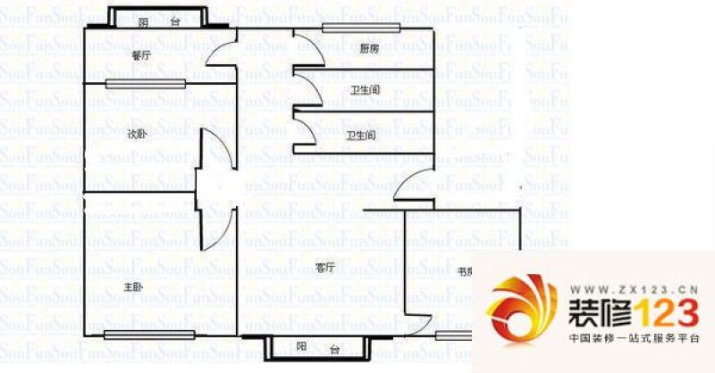 兰州亚太西苑亚太西苑户型图三室两厅两卫一厨 .-我