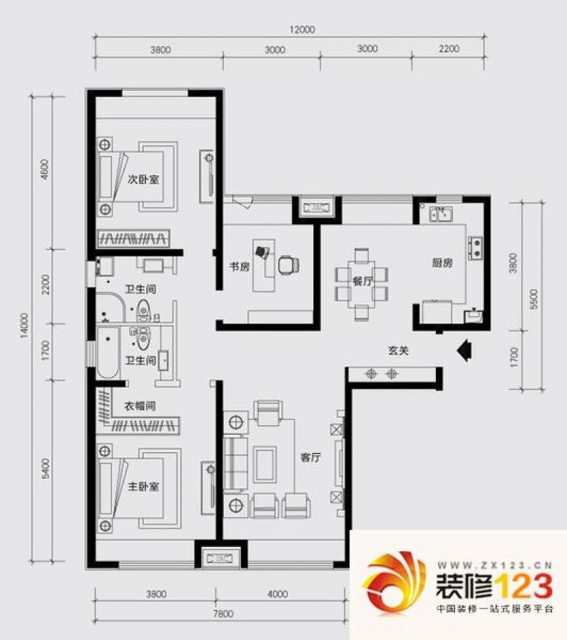 颐和星海A7.9-1#4#户型图