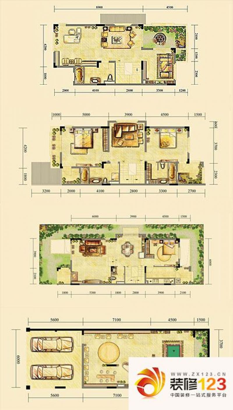 龙湖东桥郡户型图3期香溪岸组团d .