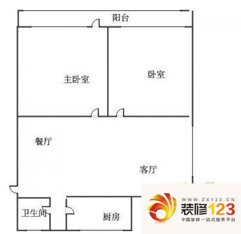 和顺园户型图2室2厅 户型图 2室2 .