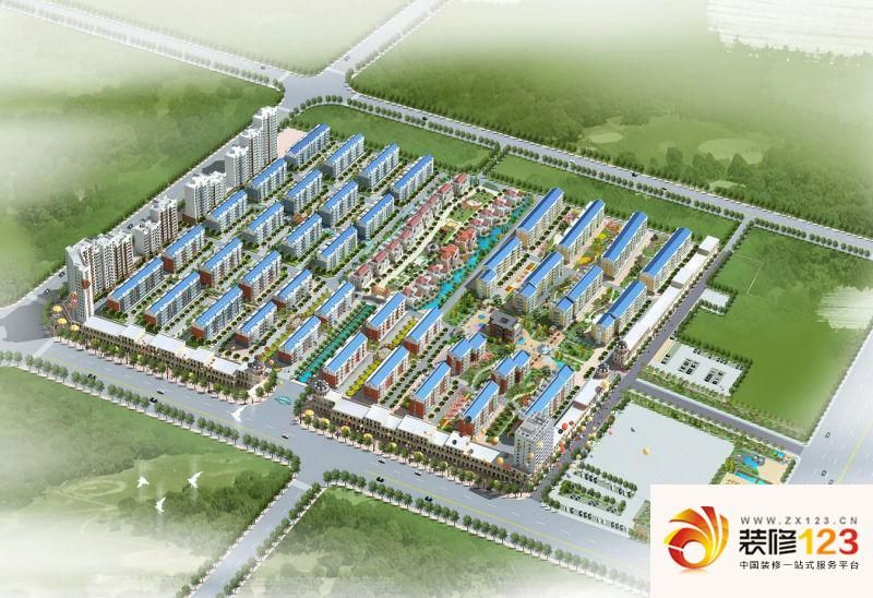 龙源小区外景图三期鸟瞰图 .