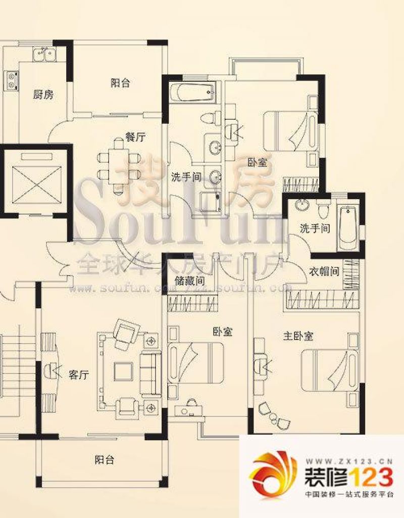 名门世家户型图东一东户 3室2厅2 .