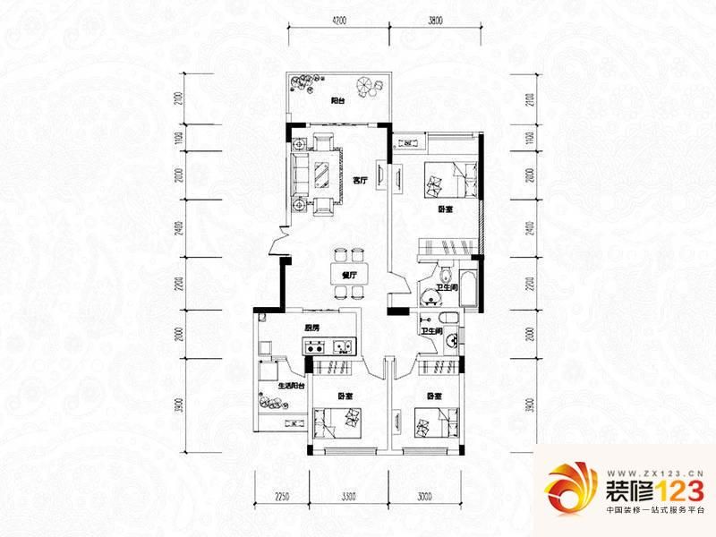 重庆金科世界城商铺金科世界城洋房b-8户型户型图 .