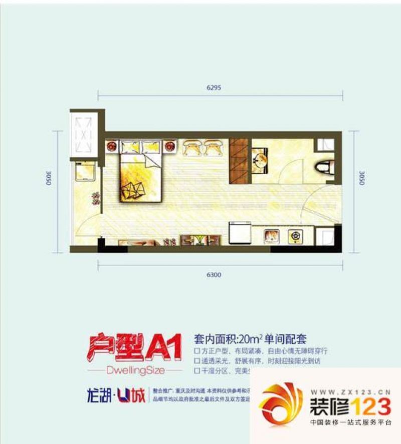 龙湖u城a1户型户型图