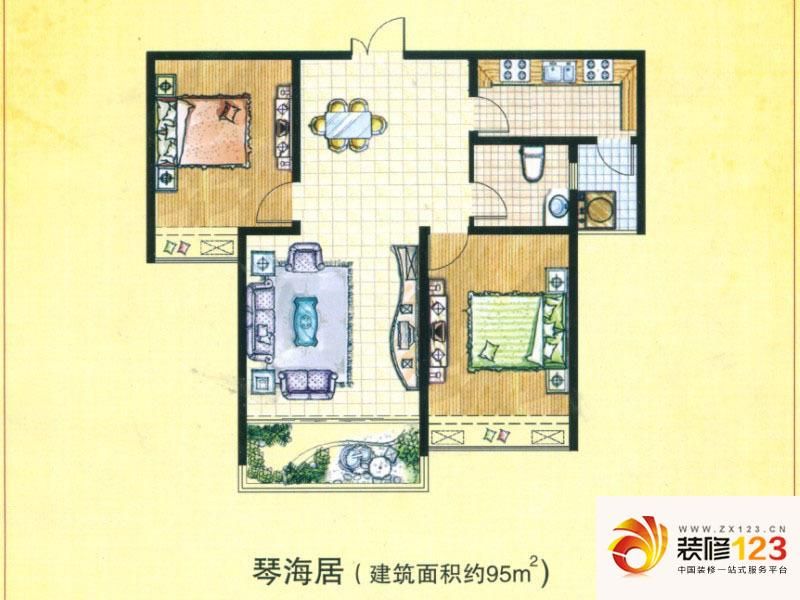 奥润馨海国际城户型图琴海居户型.